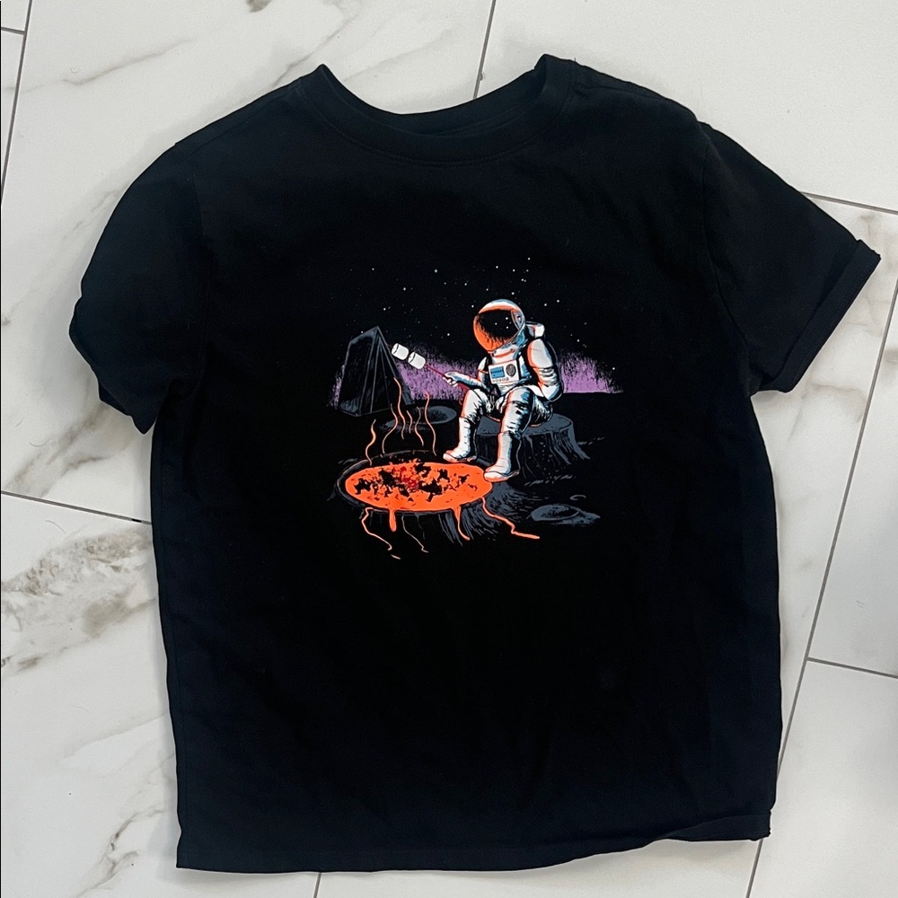 Cat & Jack Black Crewneck Tee